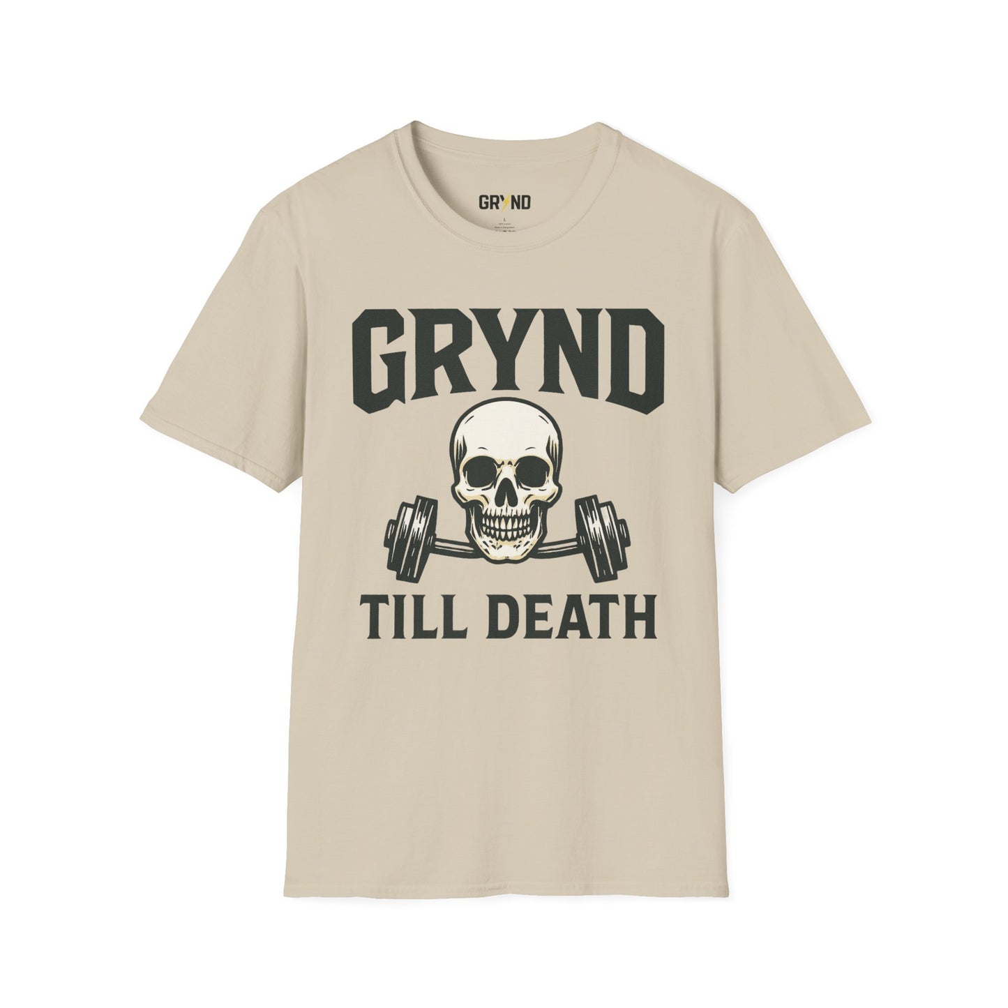 💀 GRYND TILL DEATH Unisex Softstyle Tee.
