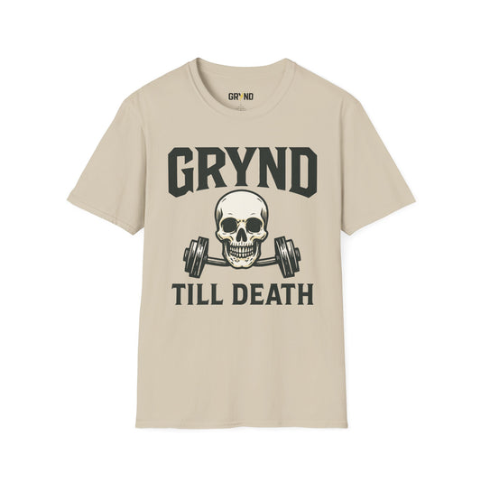 💀 GRYND TILL DEATH Unisex Softstyle Tee.